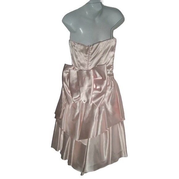 Zum Zum Dress Vintage 80s Princess Sequin Pink Bow Coquette Ballet Barbie Fairy - Picture 7 of 16